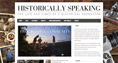 Desktop Screenshot of historicallyspeaking.driftingfocus.com